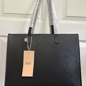 Beis Black Tote Bag - brand new, with tags, and wrapping